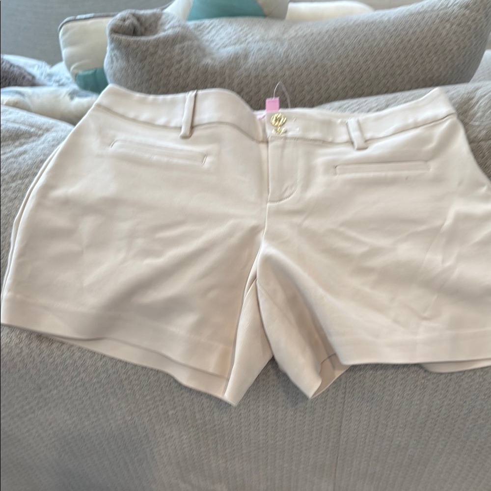 Lilly Pulitzer Cream Bermuda Shorts Classic Chino Style